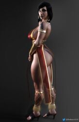 1girls 3d ass big_ass big_breasts blizzard_entertainment breasts dark-skinned_female dark_skin darkmen3110 dat_ass dress egyptian egyptian_female female female_only overwatch pharah solo thick_thighs twitter_username