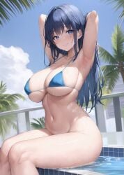 1girls 2023 ai_generated big_breasts bikini curves curvy curvy_body curvy_female curvy_figure female_focus female_only hi_res high_resolution highres milf original original_character stable_diffusion stuffyai voluptuous voluptuous_female