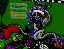 2boys alligator animatronic animatronics blush cuntboy cuntboy_sans_balls dark_room daycare_attendant_(fnaf) digital_media_(artwork) egg_insertion filled_belly filled_to_the_brim five_nights_at_freddy's five_nights_at_freddy's:_security_breach glitter glittery_dick glowing_eyes glowing_markings golf_ball herm hermaphrodite intersex jester male maleherm montgomery_gator_(fnaf) moondrop moonydoesart multi_genitalia object_insertion penis pussy robot robots scratch_marks scratching tongue_out vaginal_penetration yaoi