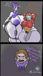 1boy 1male 2girls 2koma angry angry_face animatronic animatronics baby_(fnafsl) ballora ballora_(fnafsl) big_areola big_ass big_balls big_breasts big_butt big_nipples blue_pants brown_hair brown_shoes chubby chubby_female circus_baby circus_baby_(fnaf) closed_eyes comedy comic cumlord cumlord_(artist) curvaceous curves curvy_figure dan_vs. dialogue five_nights_at_freddy's five_nights_at_freddy's:_sister_location green_eyes hairy hairy_male huge_breasts huge_thighs i_dont_care_who_the_irs_sends_i_am_not_paying_my_taxes incest inverted_nipples inviting_to_sex just_coffee large_areolae large_ass large_breasts larger_female looking_down massive_ass massive_breasts massive_thighs meme michael_afton milf monster monster_girl nightmare_waifu no_bra no_clothes no_panties no_pants nude nude_female only_one_naked only_shirt orange_hair pubic_hair purple_hair purple_shirt pussy robot robot_girl seducing shiny_eyes shortstack smile smiling smug smug_face smug_smile talking talking_to_another tall taller_female taller_girl thick_ass thick_legs thick_thighs thighs video_game_character voluptuous white_body white_skin wide_hips