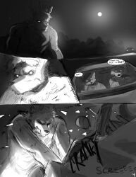 absurd_res anthro car_crash comic headlights hi_res male moon page_4 the-minuscule-task