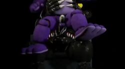 animated balls black_body bonnie_(fnaf) claws dick five_nights_at_freddy's five_nights_at_freddy's_4 hachi_lionbear holding_stomach ingame_model larger_male lowres male male/male male_only nightmare_(fnaf) no_sound penis purple_body sharp_claws video video_games