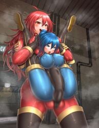 1futa 1girls ahe_gao balls big_breasts big_penis black_gloves blue_bodysuit blue_eyes blue_hair blush bodysuit boots breasts bulge bulge_through_clothing clothed clothing clothing_skin dominant dominant_futanari duo erect_nipple erect_nipples erect_nipples_under_clothes erect_penis erection erection_under_clothes factory female fempyro femsub full_body full_nelson fully_clothed futa_on_female futadom futanari gloves happy happy_sex human latex latex_bodysuit latex_boots latex_clitoris latex_clothing latex_futa latex_gloves latex_legwear latex_stockings latex_suit latex_thighhighs latex_vagina light light-skinned_female light-skinned_futanari light_skin medium_breasts nipple_bulge nipples penis peprepme pipes ponytail pussy pyro_(team_fortress_2) red_bodysuit red_eyes red_hair sign skin_tight skin_tight_outfit skin_tight_suit skintight skintight_bodysuit skintight_suit standing team_fortress team_fortress_2 testicles uncensored vagina vaginal_insertion vaginal_penetration vaginal_sex