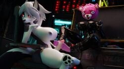 3d 3d_(artwork) anthro bear bear_ears bear_girl cuddle_team_leader epic_games feet feet_on_penis feminine feminine_pose footjob fortnite fortnite:_battle_royale futanari futanari_masturbation helluva_boss latex latex_armwear latex_bodysuit latex_boots latex_clothing latex_gloves latex_legwear latex_stockings latex_suit latex_thighhighs loona_(helluva_boss) meatroza sitting slutty_clothing source_filmmaker vivienne_medrano