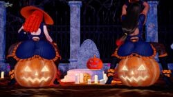 animated ass ass_expansion ass_focus big_ass big_butt elsharkodiablo expansion jack-o'-lantern lamoreaux original_character pumpkin sound tagme twerk twerking twerkoff video witch witch_hat