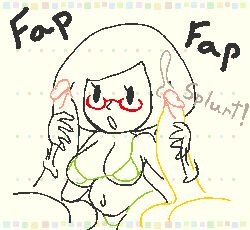 1girls 2boys cat_(swapnote) cum fap feline jerking jerkingoff_another mob_face nikki_(swapnote) nintendo osterzonensfw panda panda_(swapnote) stroking stroking_cock stroking_penis swapnote tagme