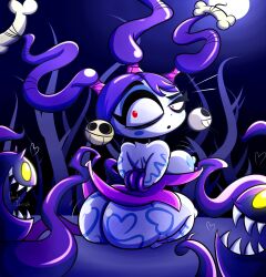 ass breasts earrings gorila_invisible_(artist) nymph_(rayman) purple_hair rayman_(series) rayman_origins red_eyes tagme voodoo_mama_(rayman)