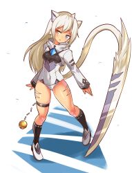 cat_ears cat_tail catgirl cougar1404 heterochromia panties sword tagme white_hair