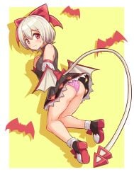 cougar1404 cute panties pink_panties red_eyes skirt tagme tail