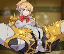 1girl 1girls aigis_(persona) anus female_only gynoid nude_female persona persona_3 robot robot_girl solo solo_female spookiarts