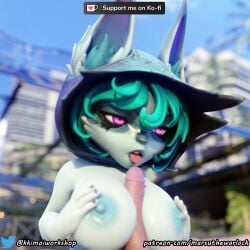 3d athletic_female big_breasts breast_play breasts duo female goth gothic_lolita hi_res human human_penetrating kimoiworkshop_artist league_of_legends light-skinned_male lolita_(fashion) male male/female marsuthewarlock paizuri riot_games sex titfuck titjob vex_(league_of_legends) video_games yordle