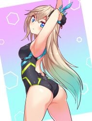 ass blonde_hair blue_eyes cougar1404 swimsuit tagme thighs