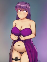 yuri (doki doki literature club) from doki doki literature club by triplestabber