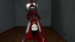 3d dart drugged hanging_from_rope ruby_rose rwby sedated skirt_flip tranquilizer tranquilizer_dart unconscious