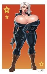 1girls artist_name ass big_ass big_breasts bimbo breasts busty cleavage destroy_all_humans! destroy_all_humans!_2 destroy_all_humans!_2_reprobed eyebrows eyelashes eyes female female_focus female_only fit fit_female hair high_heel_boots high_heels hips hourglass_figure huge_ass huge_breasts human iacolare jacogram large_ass large_breasts legs light-skinned_female light_skin natalya_ivanova_(cosplay) original original_character short_hair silvone_du_bois thick thick_legs thick_thighs thighs toned toned_female upper_body voluptuous waist wide_hips