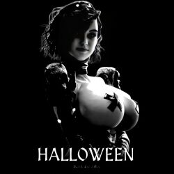 1girls 3d 3d_(artwork) athletic athletic_female big_ass big_breasts bimbo breasts busty cleavage female female_only fit fit_female halloween hips hourglass_figure huge_ass human katie3dx large_ass large_breasts legs light-skinned_female light_skin lilith_(katie3dx) lips original original_character shiny shiny_skin short_hair solo thick thick_legs thick_thighs top_heavy upper_body voluptuous wide_hips