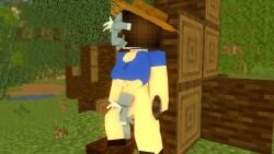 1girls 2boys 3d animated anonymous_female big_ass big_breasts blue_t-shirt brown_hair erect_penis face_fucking forest horny horny_female human humanoid khangbaka mine-imator minecraft monster no_bra no_panties no_pants oral_penetration outside shoes small_dom_big_sub sound straw_hat tagme vaginal_penetration vex_(minecraft) video