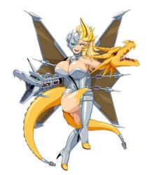 godzilla_(series) huge_ass huge_breasts kaiju_girls_(webcomic) king_ghidorah low_res mecha_king_ghidorah mecha_queen_ghidorah mechanical mechanical_arm queen_ghidorah