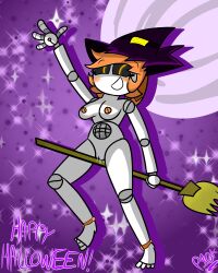 breasts hornyplanters pussy robot sym_(hornyplanters) witch_hat