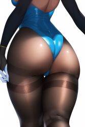 1girls ai_generated ass back back_view blue_archive blue_leotard brown_skin dark-skinned_female dark_skin female hips huge_ass karin_(blue_archive) large_ass long_hair nai_diffusion palette_swap slim_waist stable_diffusion thick_thighs thighs tights wide_hips