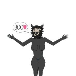 1girls anthro big_breasts bone breasts canine_skull claws clothing digital_media_(artwork) female fur furry nipples open_arms pixel_(artwork) scp-1471 scp_foundation shitsubo skull skull_head solo thick_thighs thong transparent_background underwear