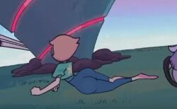 1girls accurate_art_style ass_bigger_than_breasts ass_bigger_than_head big_ass big_butt cartoon_network female female_only huge_ass lowres nerota pearl_(steven_universe) screencap screenshot screenshot_edit spinel's_injector steven_universe steven_universe:_the_movie tagme