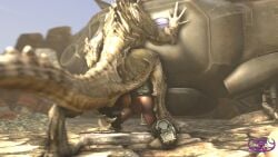 3d 3d_(artwork) armor bent_over big_penis creepychimera cum cum_in_pussy cum_inside deathclaw fallout fallout_4 from_behind helmet horsecock power_armor rape tagme