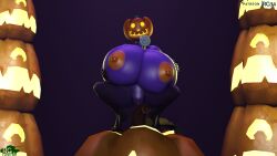 2022 3d animal_crossing breasts hyper hyper_breasts jack-o'-lantern jack_(animal_crossing) nintendo nipples pussy rgtdwtbr self_upload source_filmmaker