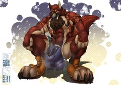 4_toes 5_fingers abs anthro balls biceps biped bodily_fluids body_hair bottomwear bulge canid canine canis chest_hair claws clothed clothing colored crouching digital_drawing_(artwork) digital_media_(artwork) fangs feet finger_claws fingers footwear fur genitals hair hi_res male male_only mammal muscular muscular_anthro muscular_male musk musk_clouds nipples orange_sclera pants pattern_clothing pattern_shirt pattern_topwear pawpads paws pecs penis perspective plaid plaid_clothing plaid_shirt plaid_topwear shawd shirt shoes simple_background smile solo stained_underwear sweat teeth toe_claws toes topwear torn_bottomwear torn_clothing torn_shoes transformation underwear were werecanid werecanine werewolf wolf yellow_eyes