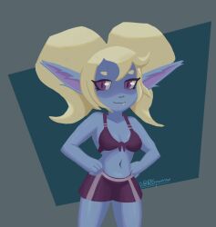 absparrow bluesparrow clothed league_of_legends poppy shortstack yordle