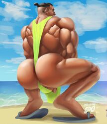 cyberpunk_2077 jackie_welles male mankini naughty_po solo_male tagme