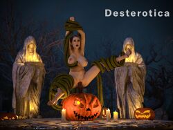 3d 3d_(artwork) big_breasts daz3d daz_studio dest jack-o'-lantern original original_character tentacle tentacle_rape tentacle_sex