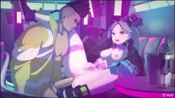 1boy 1girls animated big_penis breasts clothing cum cum_in_pussy cum_inside cyberpunk:_edgerunners cyberpunk_2077 dark_skin david_martinez_(edgerunners) ejaculation erect_penis erection female firearm high_resolution human long_video longer_than_30_seconds longer_than_one_minute male medium_breasts missionary_position nekololisama nipples open_mouth outerwear pale_skin partially_clothed penis petite punk pussy rebecca_(edgerunners) sex shotgun small_breasts smile sound spread_legs stomach_bulge tattoo thick_thighs tight_fit uncensored vaginal_penetration very_high_resolution video weapon