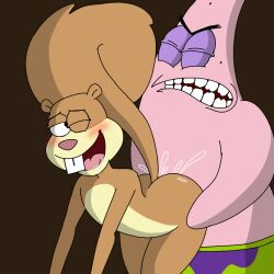 ass blush brown_body brown_fur buckteeth doggy_style fat_ass fluids fucked_from_behind furry male/female patrick_star pink_body sandy_cheeks sex smooth_skin spanky15 spongebob_squarepants squirrel starfish tail