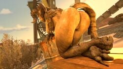 16:9 2021 3d 3d_(artwork) 3d_model anthro ass bethesda_softworks big_breasts big_butt breasts brown_body brown_scales claws clitoris deathclaw digital_media_(artwork) fallout fangs female female_deathclaw genitals hi_res horn kasdaq nipples nude outside pussy scales scalie solo source_filmmaker thick_thighs video_games widescreen