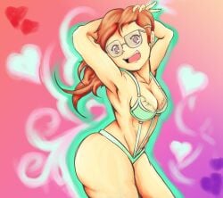 breasts cartoon_network clothing glasses infinity_train lingerie ponytail teasing tulip_olsen