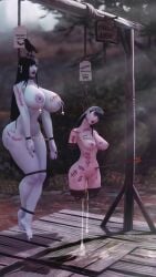 2girls amputated amputee arrow asphyxiation bad_end big_breasts black_hair body_writing bondage breasts chained chains crow cum cum_dumpster cum_leaking_out_of_pussy dead_body dead_eyes death defeated defeated_heroine drool drool_on_face drooling female_death final_fantasy final_fantasy_xiv free_use gallows gore goth_elf gpose(ffxiv) guro hanged hime_cut huge_breasts multiple_girls nashandra_nosferatu nashandraffxiv necrophilia nipples pale pale_skin punishment pussy quadruple_amputee red_eyes scar scars screenshot_edit square_enix thick_ass thick_thighs thighs vampire vampire_queen wound wounded wounds yotsuyu_(final_fantasy_xiv)