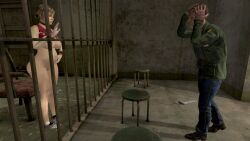 big_breasts heather_mason james_sunderland pipes pregnant prison_cell screaming silent_hill silent_hill_2 silent_hill_3