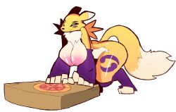 anthro digimon eks-out furry furry_only huge_breasts renamon tail thick_thighs wide_hips