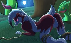 absurd_res animal_genitalia animal_penis anthro anus ass balls bound canid canine canis cuff_(restraint) doggy_style duo forced from_behind_position fur generation_3_pokemon generation_7_pokemon genitals glowing glowing_eyes grass green_body hi_res imminent_sex lief looking_at_viewer looking_back lycanroc male male/male mammal midnight_lycanroc moon night nintendo nude penis plant pokemon pokemon_(species) questionable_consent red_body red_eyes red_fur reptile restraints roots scalie sceptile sex shackles slit star tapering_penis therobd tree tree_root video_games white_body white_fur wolf yellow_eyes