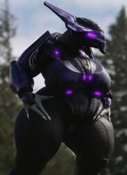 3d armor big_breasts breasts coolmaster98 female female_sangheili halo_(game) halo_(series) huge_breasts sangheili skin_tight tagme thick_thighs