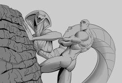 2020 against_surface against_wall ambiguous_penetration anthro anthro_penetrated apode ass athletic_female coat_(strangethings) cobra draconcopode duo female female_on_human female_penetrated flat_chested greyscale hi_res human human_on_anthro human_penetrating human_penetrating_anthro interspecies legless light-skinned_male male male/female male_on_anthro male_penetrating male_penetrating_female mammal monochrome monster_girl muscular muscular_anthro muscular_male naga nude open_mouth penetration reptile scalie serpentine sex snake snake_hood strangethings tail_grab