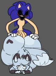 bubble_butt crazyassfox22 eyes_rolling_back femboy from_behind gay gay_sex grabbing_ass huge_cock proxy_(crazyassfox22) sonic.exe sonic.exe_(character) sonic.exe_(creepypasta) sonic_(series) sonic_the_hedgehog_(series) thick_thighs