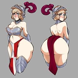 1girls angela_ziegler armor ass ass_focus back backless_outfit bare_back big_breasts big_butt blonde blonde_female blonde_hair blue_eyes blush blushing bluueygooey bottom_heavy female female_only huge_ass large_ass large_breasts large_butt light-skinned_female light_skin mercy mole mole_on_ass overwatch overwatch_2 overwatch_league royal_knight_mercy small_waist solo thick_ass thick_thighs wide_hips