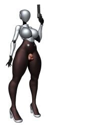 1futa 3d baatt3ry balls big_breasts big_thighs breasts busty dark_skin dickgirl futa_only futanari gun haydee haydee_(game) heels huge_thighs large_thighs penis small_penis solo solo_futa testicles thick_thighs thighs weapon