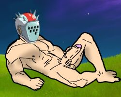 1boy fortnite male_only mask masked masked_male masturbation nude nude_male penis tagme x-lord