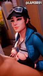 1girls 3d 3d_(artwork) clothed_female_nude_male cloud_striker_(fortnite) fortnite lapebr91 paizuri titjob