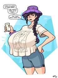 1girls big_breasts blush blushing braid breast_expansion breasts breasts_bigger_than_head clothed clothed_female clothing court_queen_erisa_(fortnite) erisa_(fortnite) female female_only fortnite fully_clothed fully_clothed_female huge_breasts large_breasts lucy_fuchs massive_breasts tagme talking talking_to_viewer text top_heavy