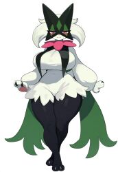 ai_generated anthro awokose cat_girl feline female_pokemon huge_breasts meowscarada nintendo pokémon_(species) pokemon pokemon_sv thick_thighs thighs