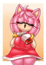 amy_rose big_breasts furry hedgehog michiyoshi sega sonic_(series) sonic_the_hedgehog_(series)